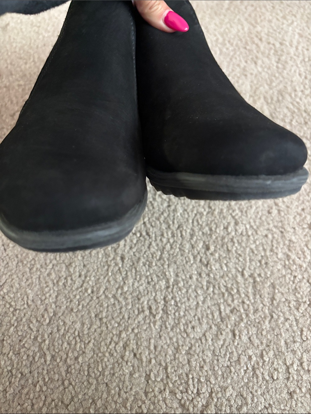 The Flexx Women's Black Slip-On Wedge Ankle Shoes size 9 1/2 - Picture 6 of 8